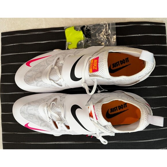 Nike Pole Vault Elite Track Field White Pink Spike Mens Size 15 AA1204-101 NEW main image 16
